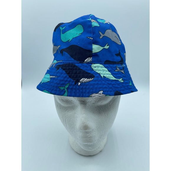 Cat and Jack Other - Cat and Jack Kids Bucket Hat Blue Whale Narwhal Print 12-18 Months